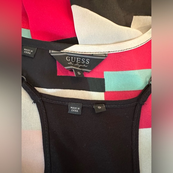 Guess Alex Sleeveless Maxi Dress with slit and sash belt. Size small - Picture 5 of 5